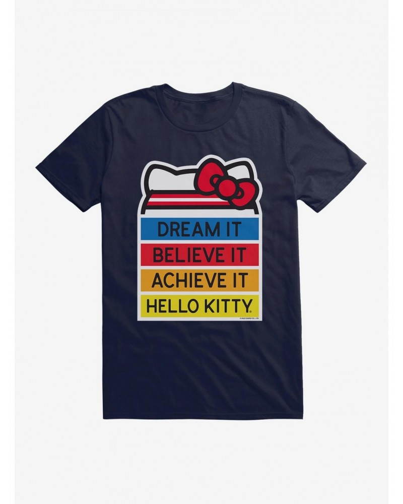 Hello Kitty Dream It Believe It Achieve It T-Shirt $6.69 T-Shirts