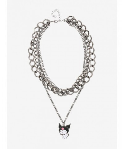 Kuromi Charm Multi Chain Necklace $4.39 Necklaces