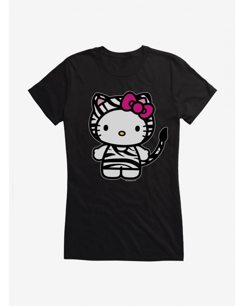 Hello Kitty Jungle Paradise Zebra Print Girls T-Shirt $6.97 T-Shirts