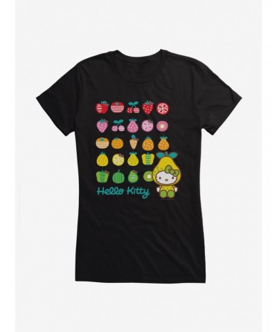 Hello Kitty Five A Day Healthy Logo Girls T-Shirt $6.18 T-Shirts