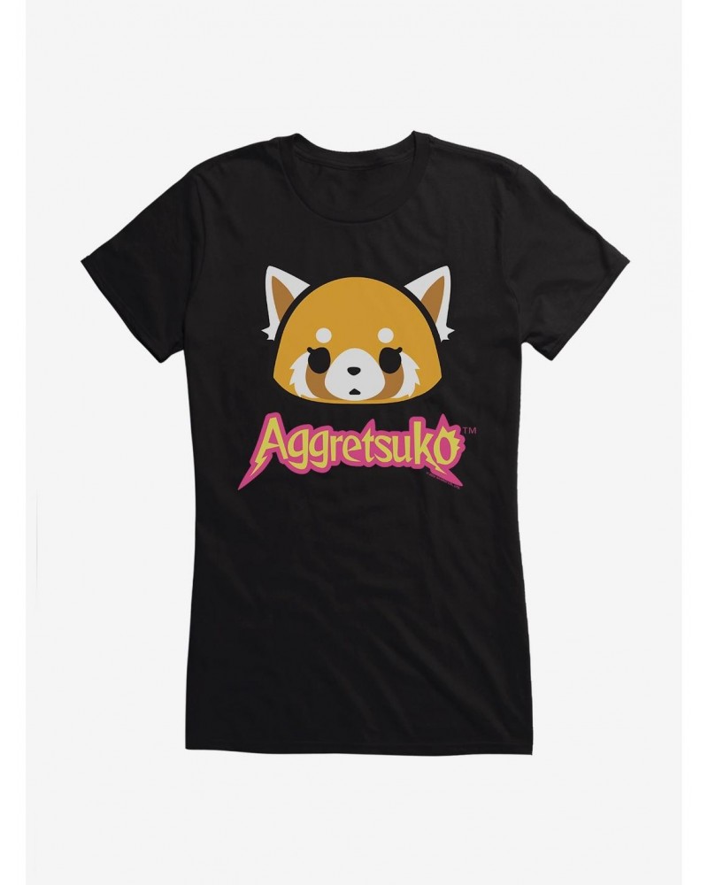 Aggretsuko Face Icon Girls T-Shirt $8.57 T-Shirts