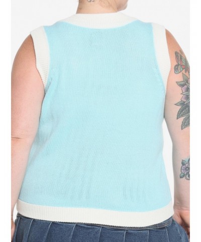 Cinnamoroll Embroidery Girls Sweater Vest Plus Size $11.02 Vests