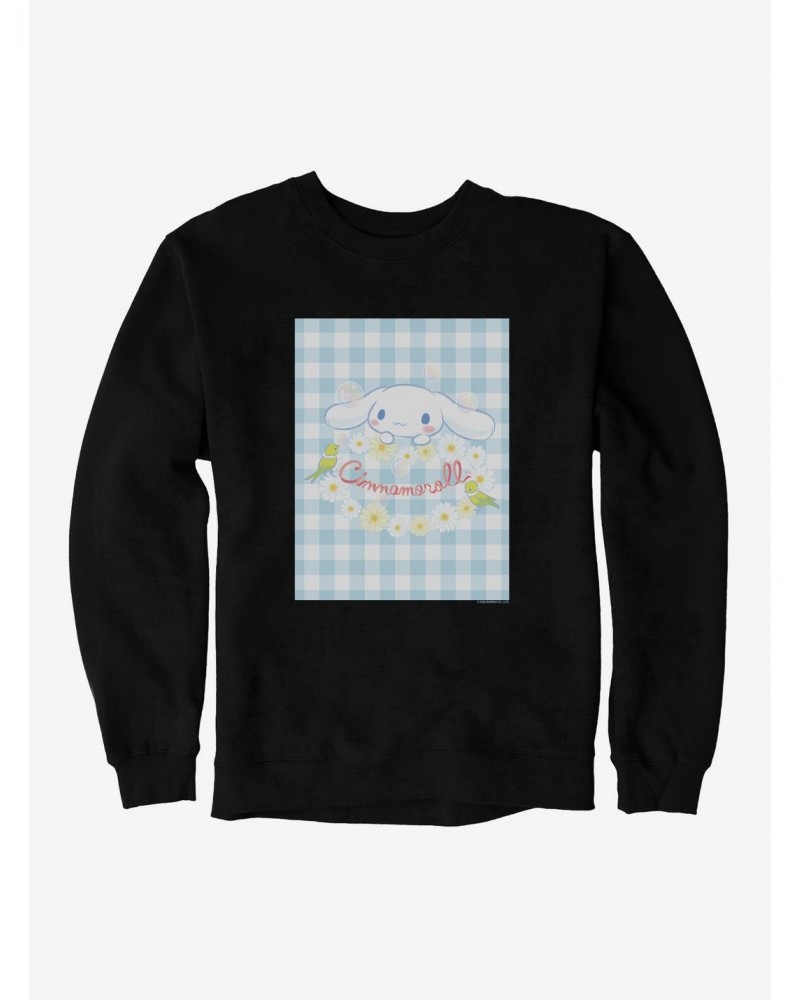 Cinnamoroll Daisies And Picnic Sweatshirt $14.76 Sweatshirts