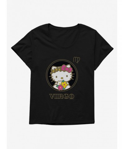 Hello Kitty Star Sign Virgo Stencil Girls T-Shirt Plus Size $9.02 T-Shirts