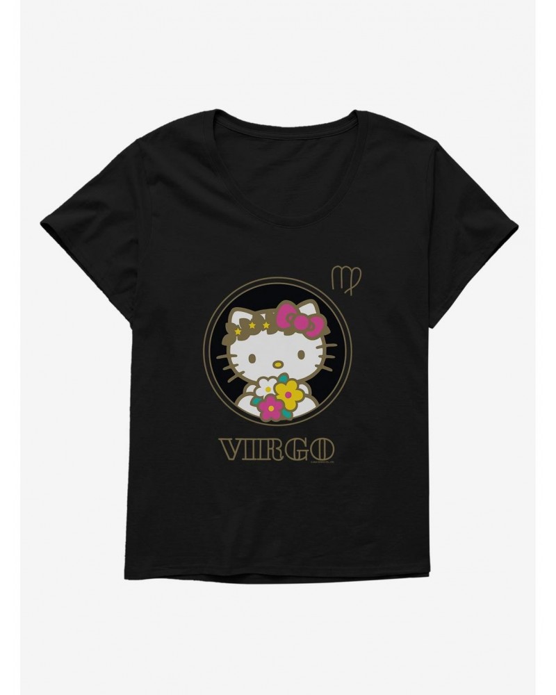Hello Kitty Star Sign Virgo Stencil Girls T-Shirt Plus Size $9.02 T-Shirts