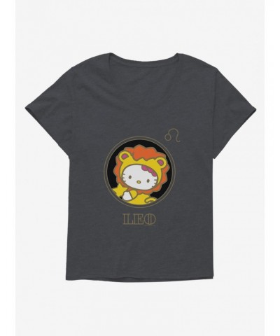 Hello Kitty Star Sign Leo Stencil Girls T-Shirt Plus Size $7.86 T-Shirts
