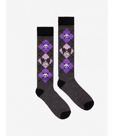 Kuromi Argyle Knee-High Socks $3.48 Socks