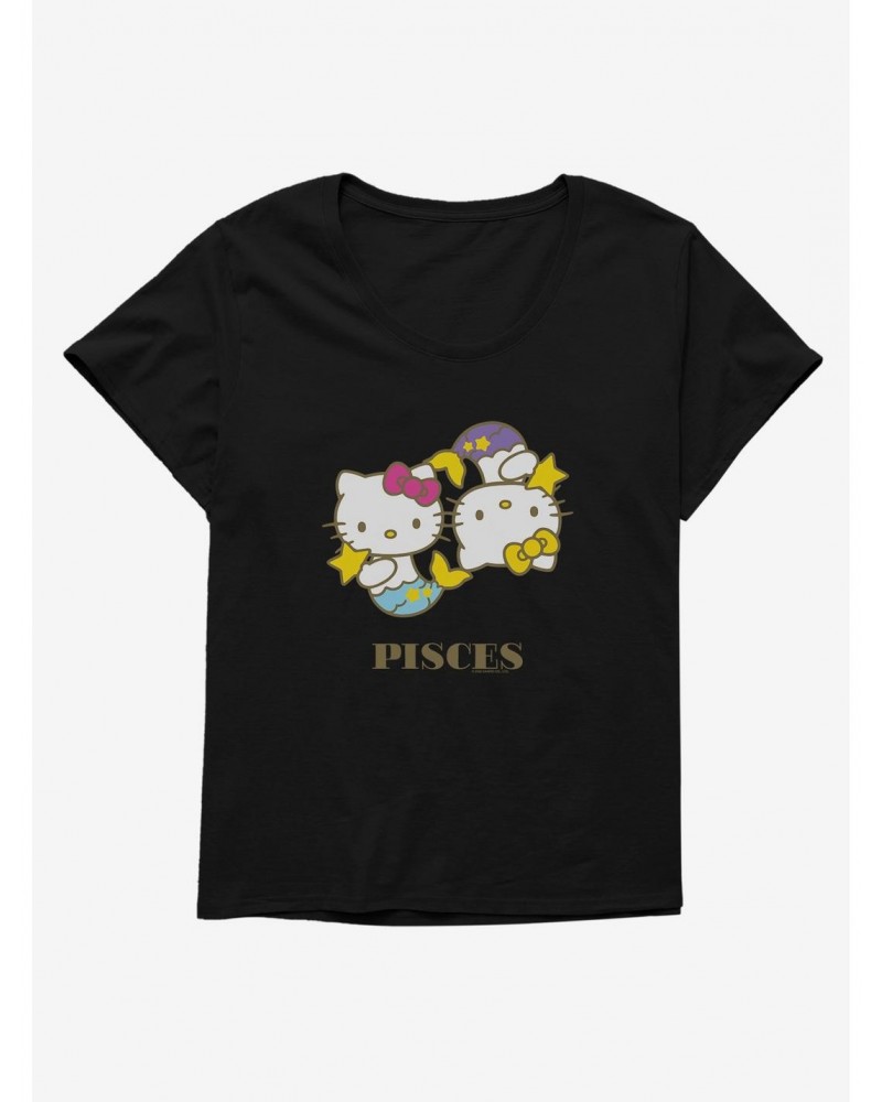 Hello Kitty Star Sign Pisces Girls T-Shirt Plus Size $10.64 T-Shirts