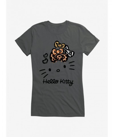 Hello Kitty Jungle Paradise Stencil Outline Girls T-Shirt $9.96 T-Shirts