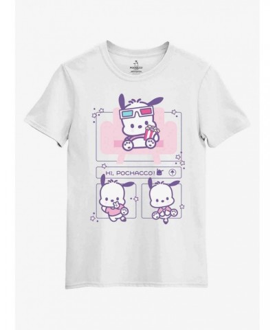 Pochacco Selfie Boyfriend Fit Girls T-Shirt $8.76 T-Shirts