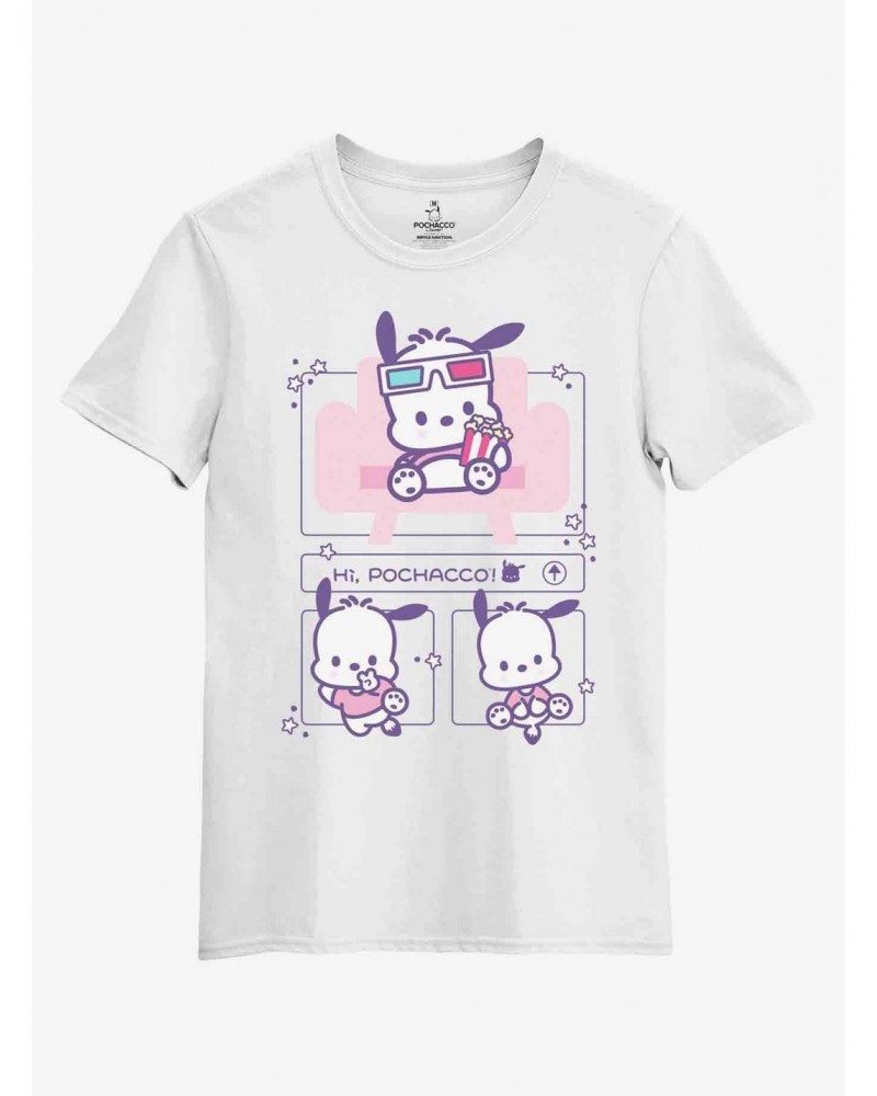 Pochacco Selfie Boyfriend Fit Girls T-Shirt $8.76 T-Shirts