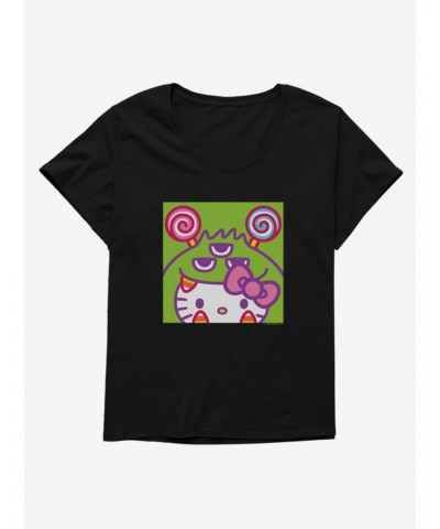 Hello Kitty Sweet Kaiju Candy Corn Girls T-Shirt Plus Size $9.48 T-Shirts