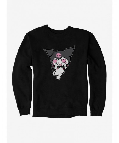 Kuromi Heart Eyes Sweatshirt $10.33 Sweatshirts