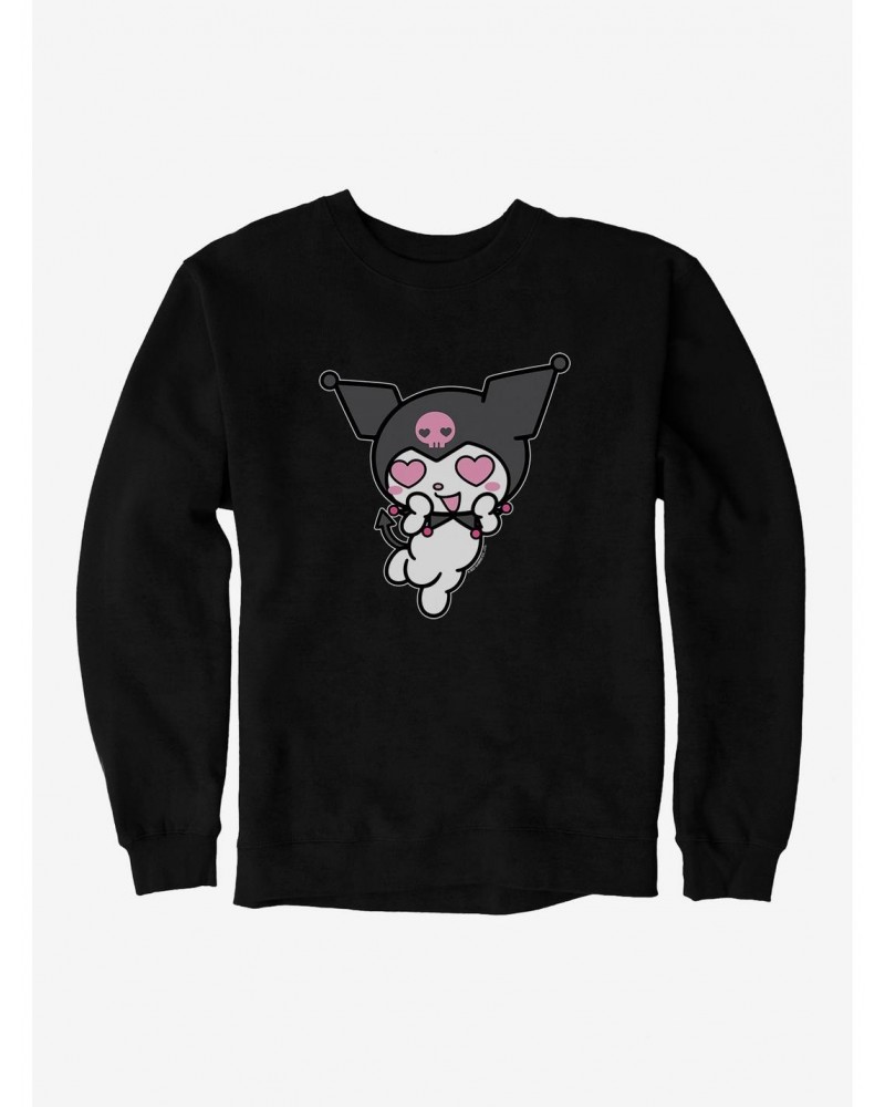 Kuromi Heart Eyes Sweatshirt $10.33 Sweatshirts