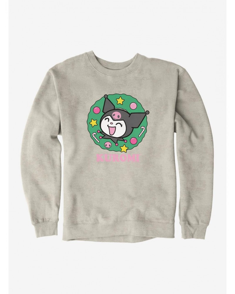 Kuromi Christmas Wreath Sweatshirt $10.33 Sweatshirts
