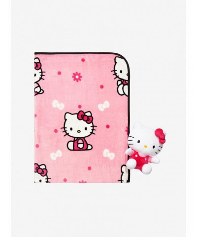 Hello Kitty Plush & Throw Blanket Set $12.45 Blanket Set