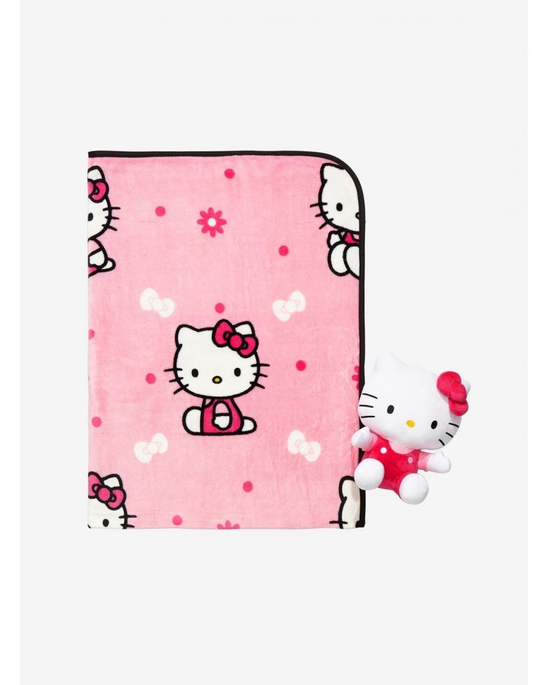Hello Kitty Plush & Throw Blanket Set $12.45 Blanket Set