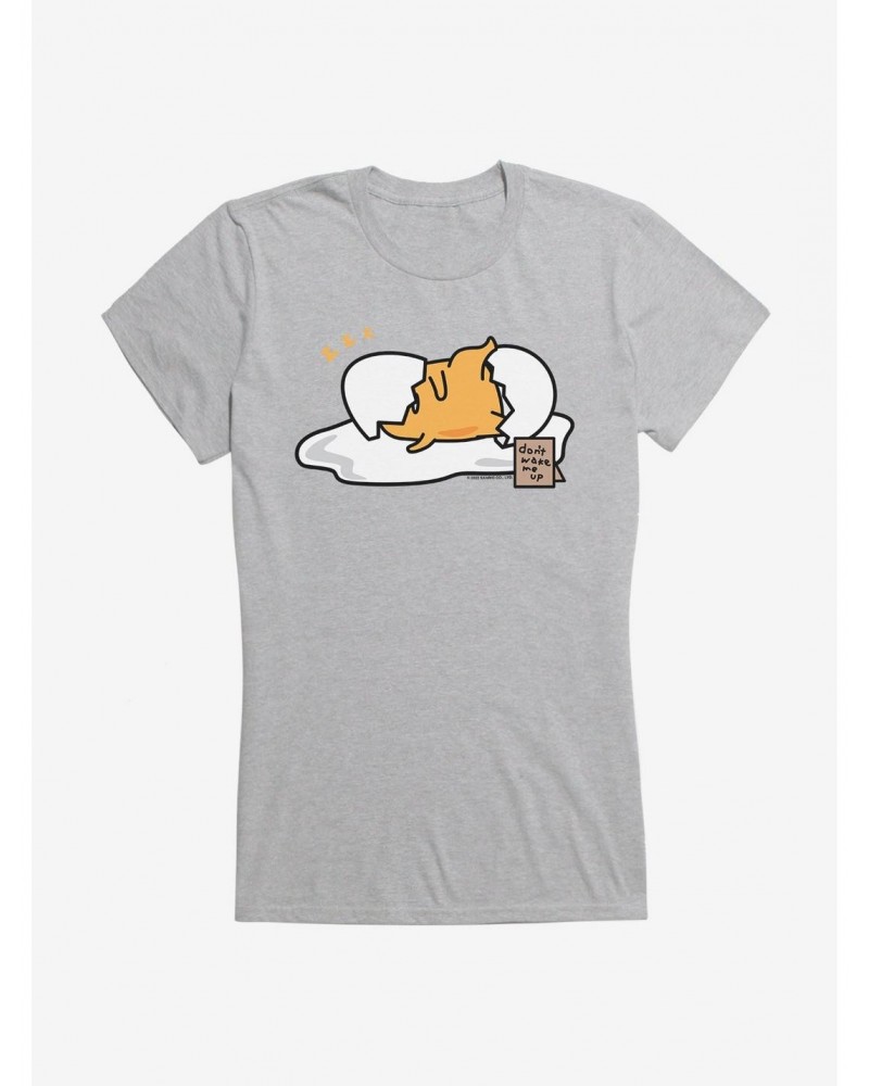 Gudetama Don't Wake Me Up Girls T-Shirt $6.18 T-Shirts