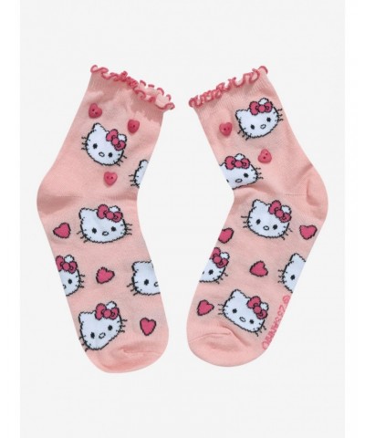Hello Kitty Heart Ankle Socks $2.92 Socks