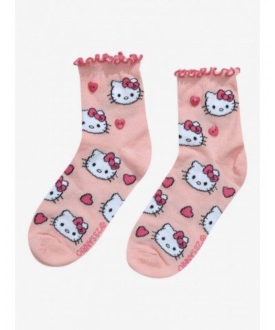 Hello Kitty Heart Ankle Socks $2.92 Socks