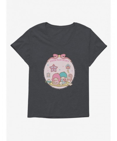 Little Twin Stars Cozy Home Girls T-Shirt Plus Size $7.86 T-Shirts