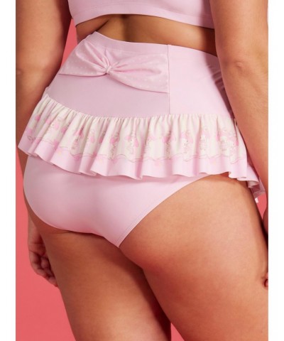 My Melody Pink Ruffle Skirted Swim Bottoms Plus Size $7.90 Bottoms
