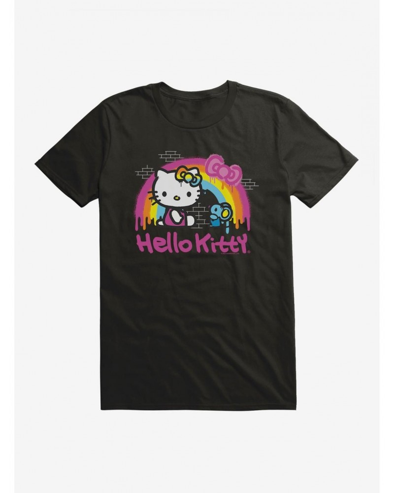 Hello Kitty Rainbow Graffiti T-Shirt $6.31 T-Shirts