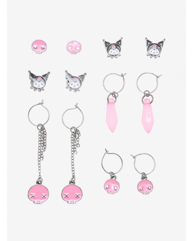 Kuromi Skulls & Faux Crystal Earring Set $4.52 Earring Set