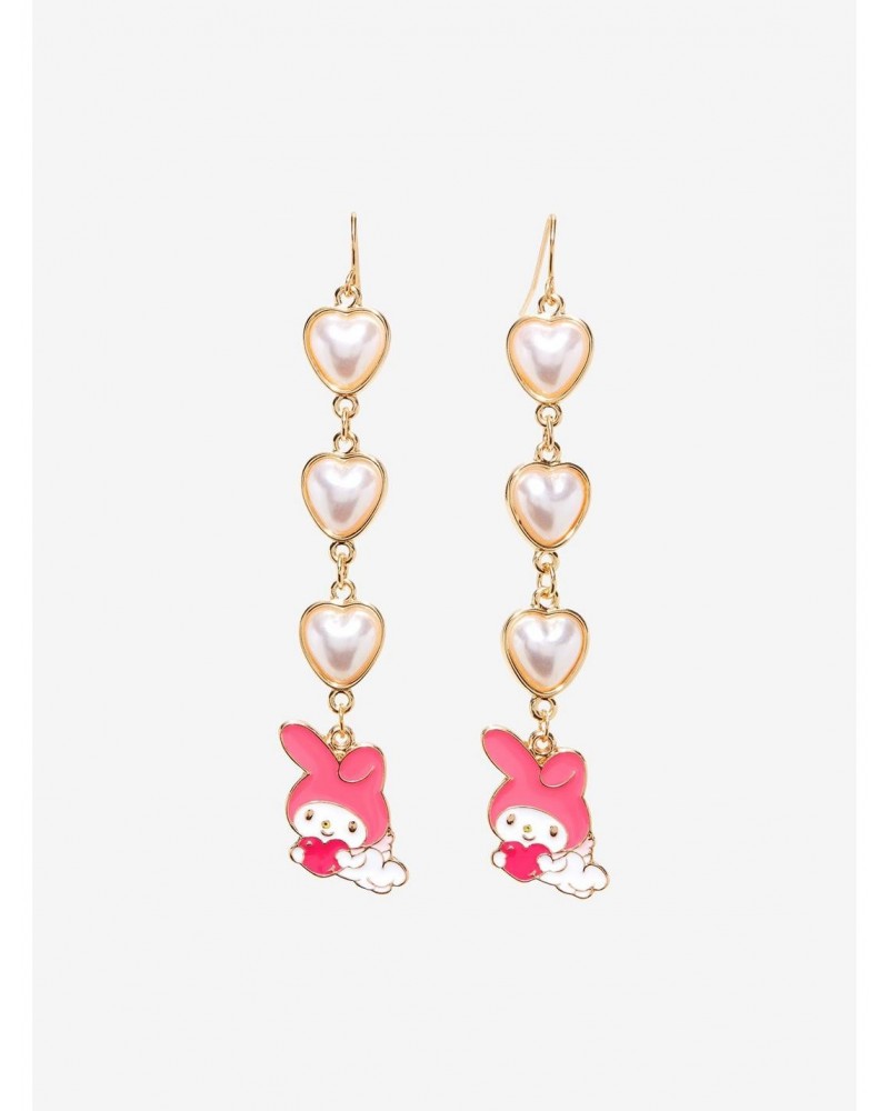 My Melody Heart Pearl Drop Earrings $4.64 Earrings