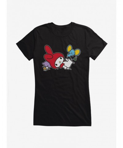My Melody Adventure With Flat Girls T-Shirt $8.76 T-Shirts