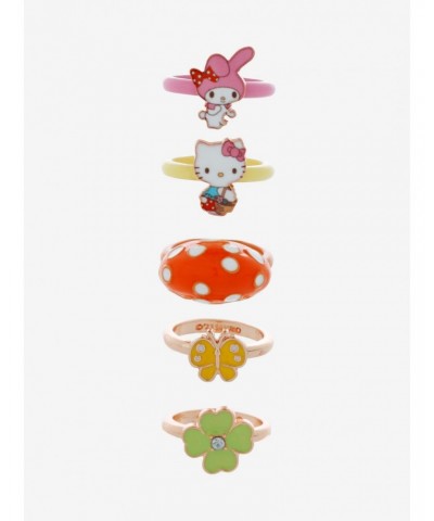 Hello Kitty And Friends Mushroom Garden Ring Set $4.77 Ring Set