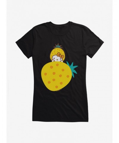 Hello Kitty Five A Day Rising Pineapple Girls T-Shirt $6.37 T-Shirts