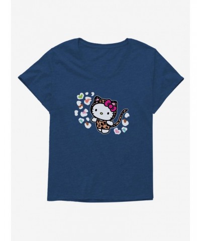Hello Kitty Jungle Paradise Animal Spots Girls T-Shirt Plus Size $10.40 T-Shirts