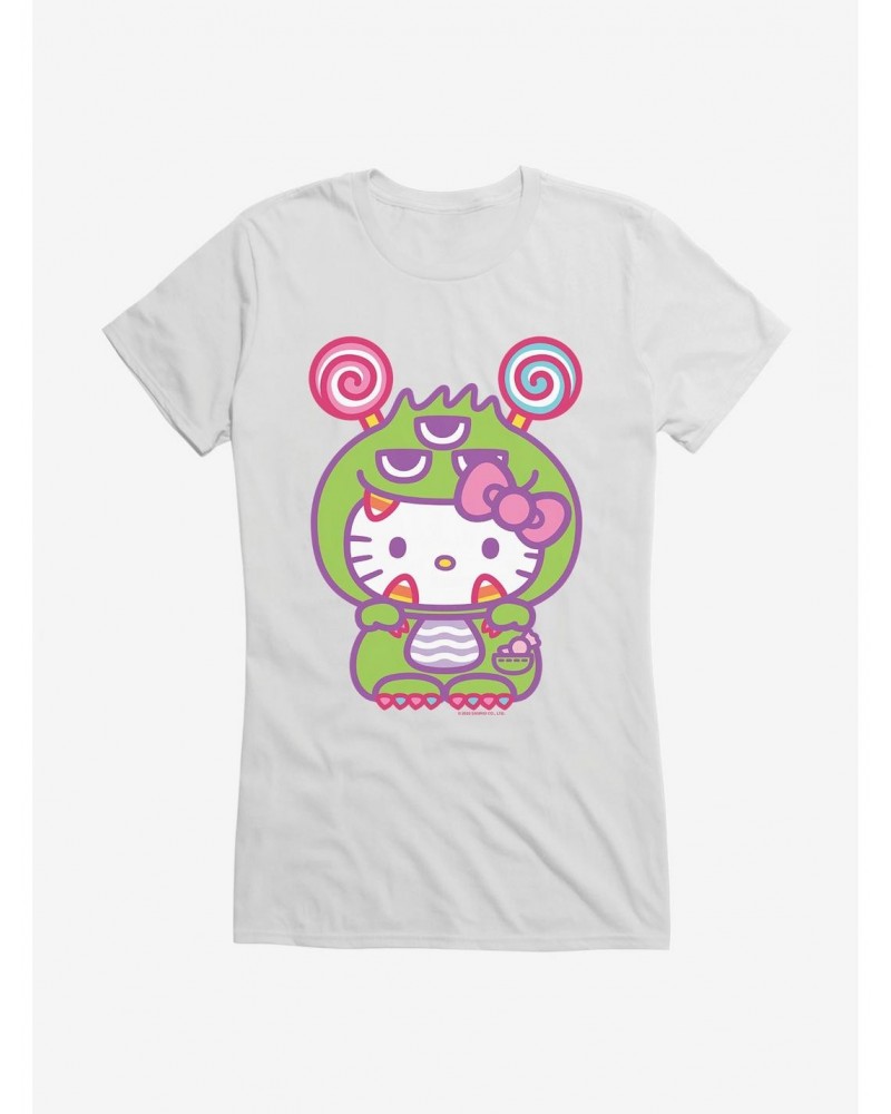 Hello Kitty Sweet Kaiju Eyes Girls T-Shirt $9.16 T-Shirts