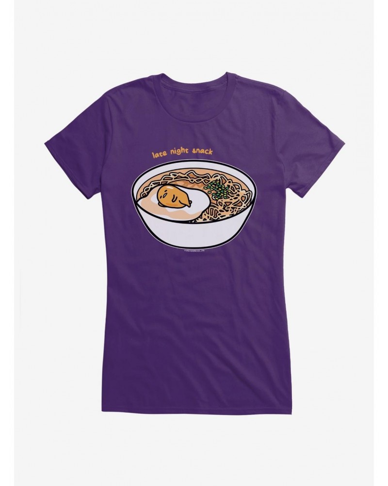 Gudetama Late Night Snack Girls T-Shirt $6.37 T-Shirts