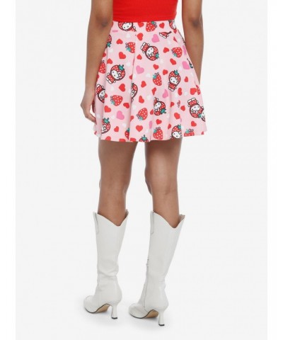 Hello Kitty Strawberry Pink Heart Skirt $13.40 Skirts