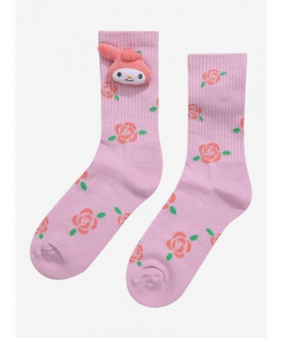 My Melody Rose 3D Plush Crew Socks $3.72 Socks