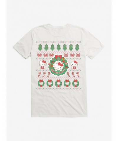 Hello Kitty Ugly Christmas Pattern T-Shirt $5.93 T-Shirts