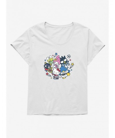 Hello Kitty Sporty Friends Girls T-Shirt Plus Size $9.02 T-Shirts
