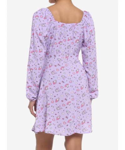 My Melody & Kuromi Sweetheart Long-Sleeve Dress $13.48 Dresses