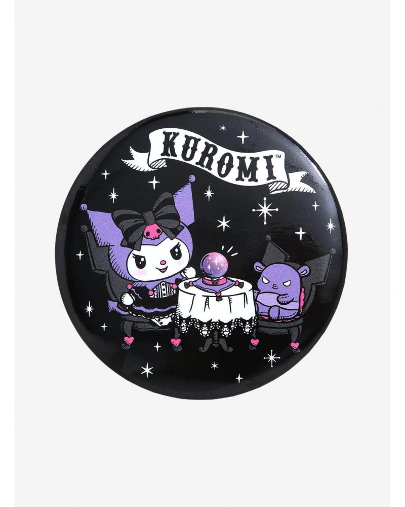 Kuromi Crystal Ball 3 Inch Button $1.48 Buttons