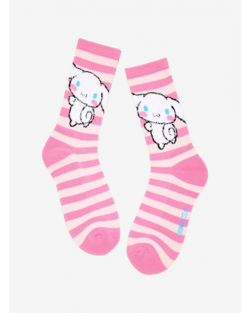 Cinnamoroll Pink Stripe Crew Socks $2.59 Socks