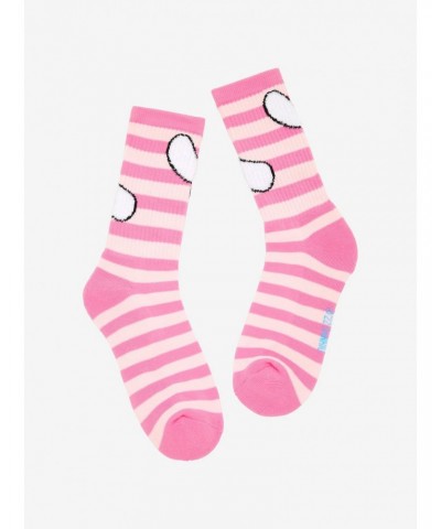 Cinnamoroll Pink Stripe Crew Socks $2.59 Socks