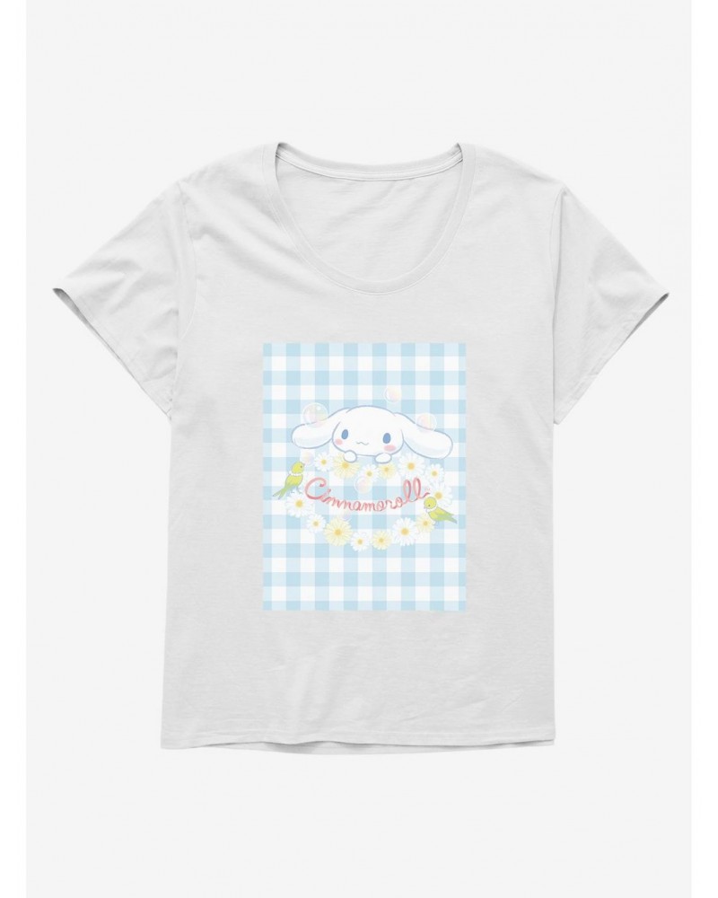 Cinnamoroll Daisies And Picnic Girls T-Shirt Plus Size $11.10 T-Shirts