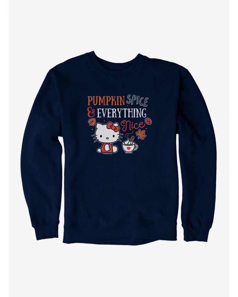 Hello Kitty Pumpkin Spice & Everything Nice Sweatshirt $12.10 Sweatshirts