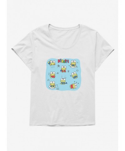 Keroppi Happy Vibes Girls T-Shirt Plus Size $10.52 T-Shirts