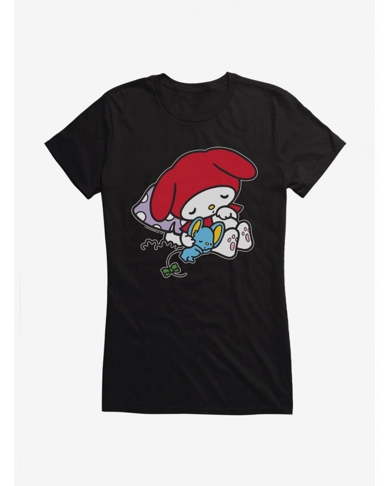 My Melody Napping With Flat Girls T-Shirt $9.96 T-Shirts