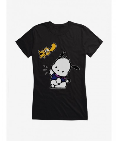 Pochacco Flying Mon-Mon Girls T-Shirt $7.37 T-Shirts