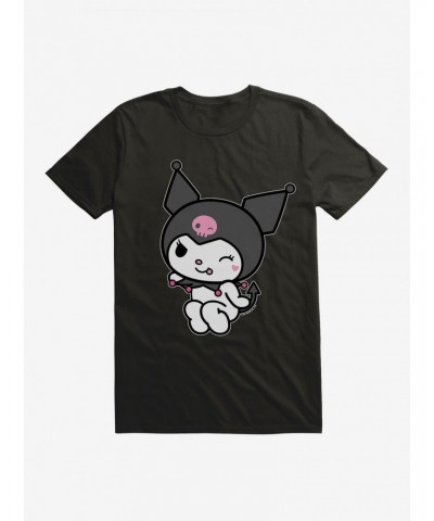 Kuromi Flirty Wink T-Shirt $7.07 T-Shirts