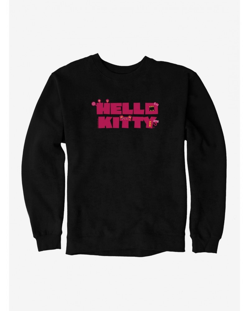 Hello Kitty Sweet Kaiju Stencil Sweatshirt $12.10 Sweatshirts